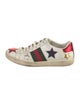 Gucci Web Accent Leather Sneakers