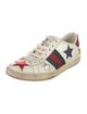 Gucci Web Accent Leather Sneakers