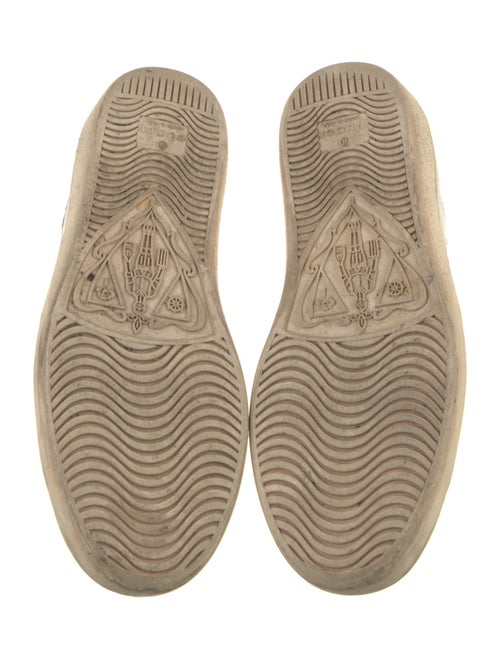 Gucci Web Accent Leather Sneakers