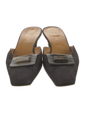Gucci GG Canvas Canvas Mules