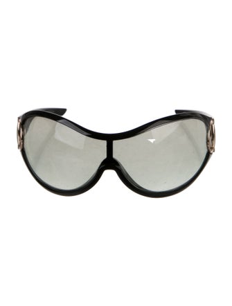 Gucci Hasler Horsebit Accent Shield Sunglasses
