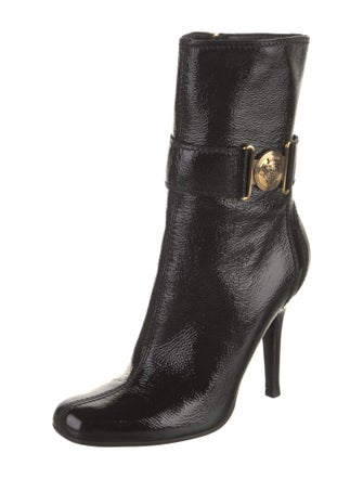 Gucci Hysteria Accent Patent Leather Boots