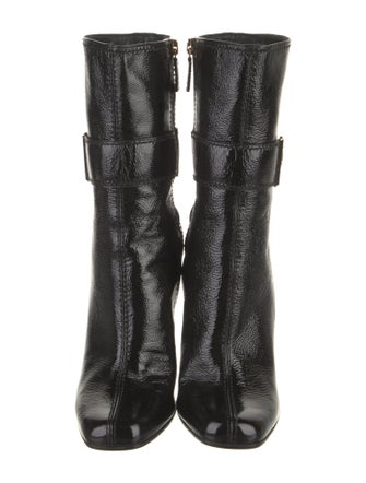 Gucci Hysteria Accent Patent Leather Boots
