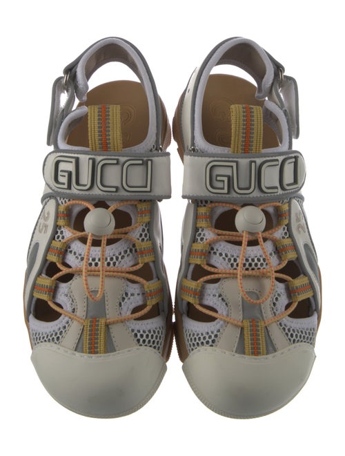 Gucci Leather Printed Gladiator Sandals
