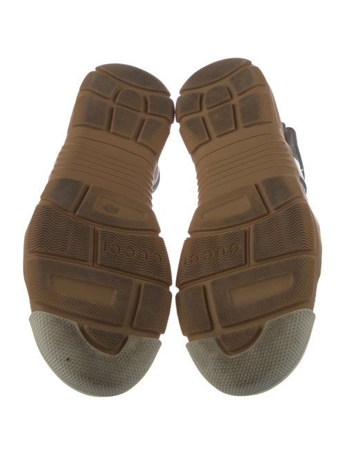 Gucci Leather Printed Gladiator Sandals