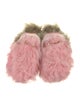 Gucci Horsebit Accent Shearling Mules