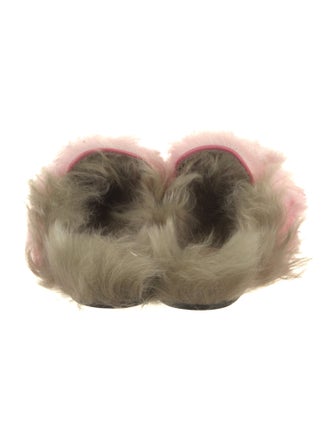 Gucci Horsebit Accent Shearling Mules