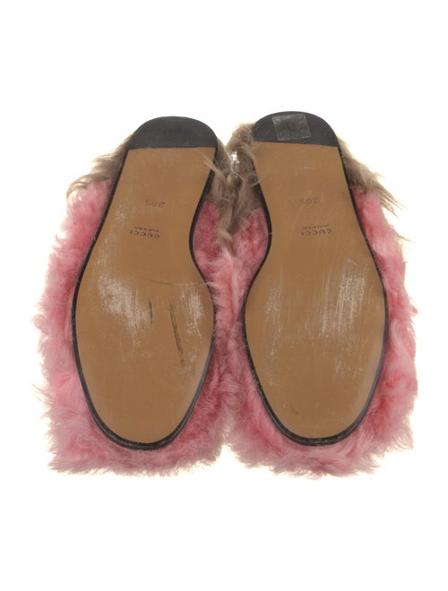 Gucci Horsebit Accent Shearling Mules