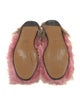 Gucci Horsebit Accent Shearling Mules