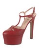 Gucci Leather T-Strap Pumps