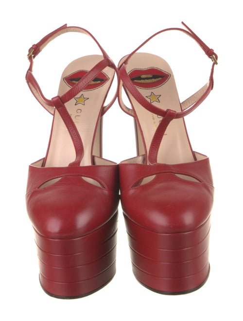 Gucci Leather T-Strap Pumps