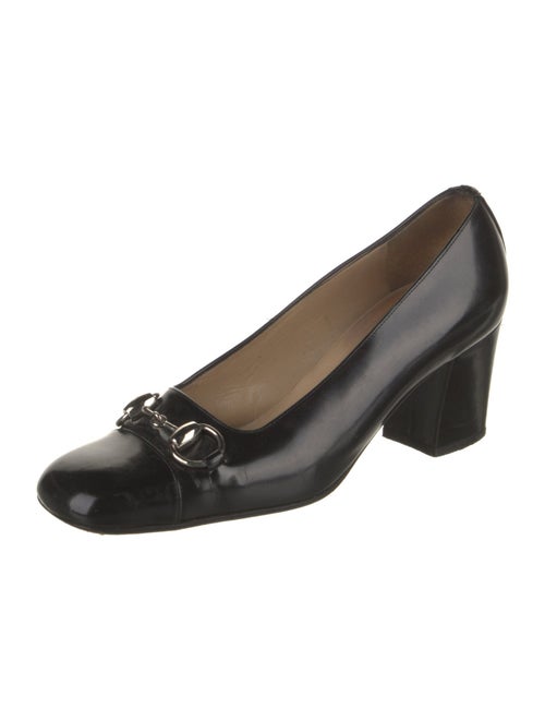 Gucci Horsebit Accent Leather Pumps