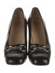 Gucci Horsebit Accent Leather Pumps