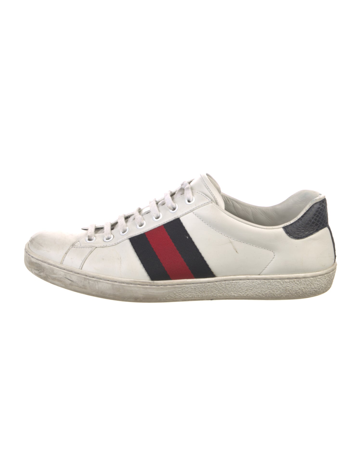 Gucci Sylvie Web Accent Leather Sneakers