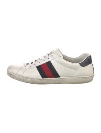 Gucci Sylvie Web Accent Leather Sneakers