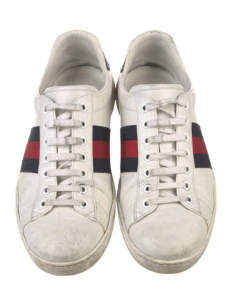 Gucci Sylvie Web Accent Leather Sneakers