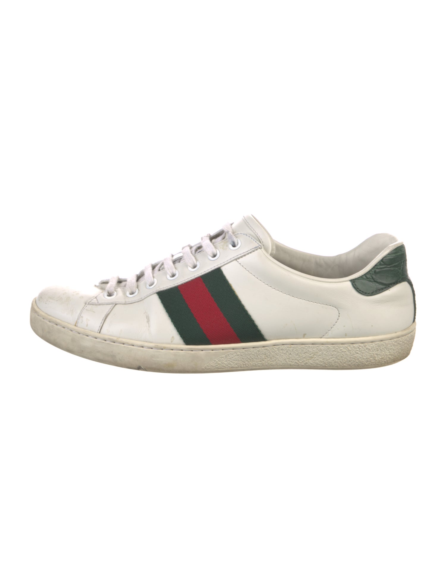 Gucci Leather Striped Sneakers