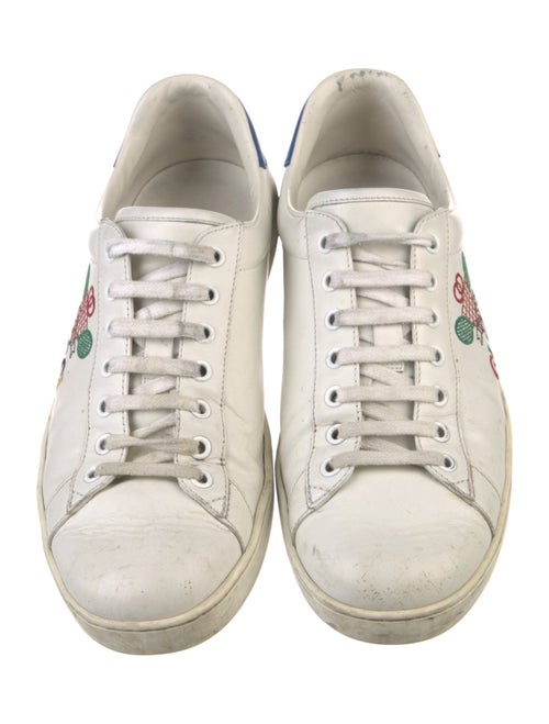 Gucci Leather Graphic Print Sneakers