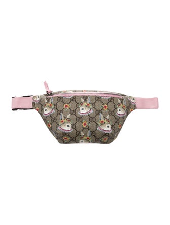 Gucci Kids Girls' Coated Canvas WaistBag