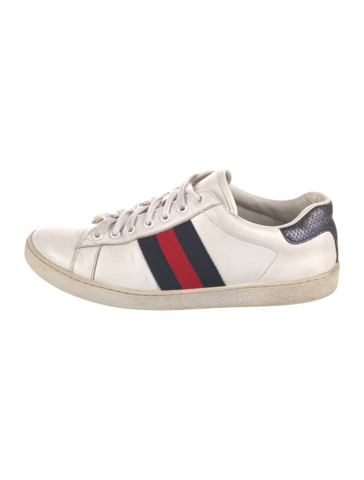 Gucci Sylvie Web Accent Leather Sneakers
