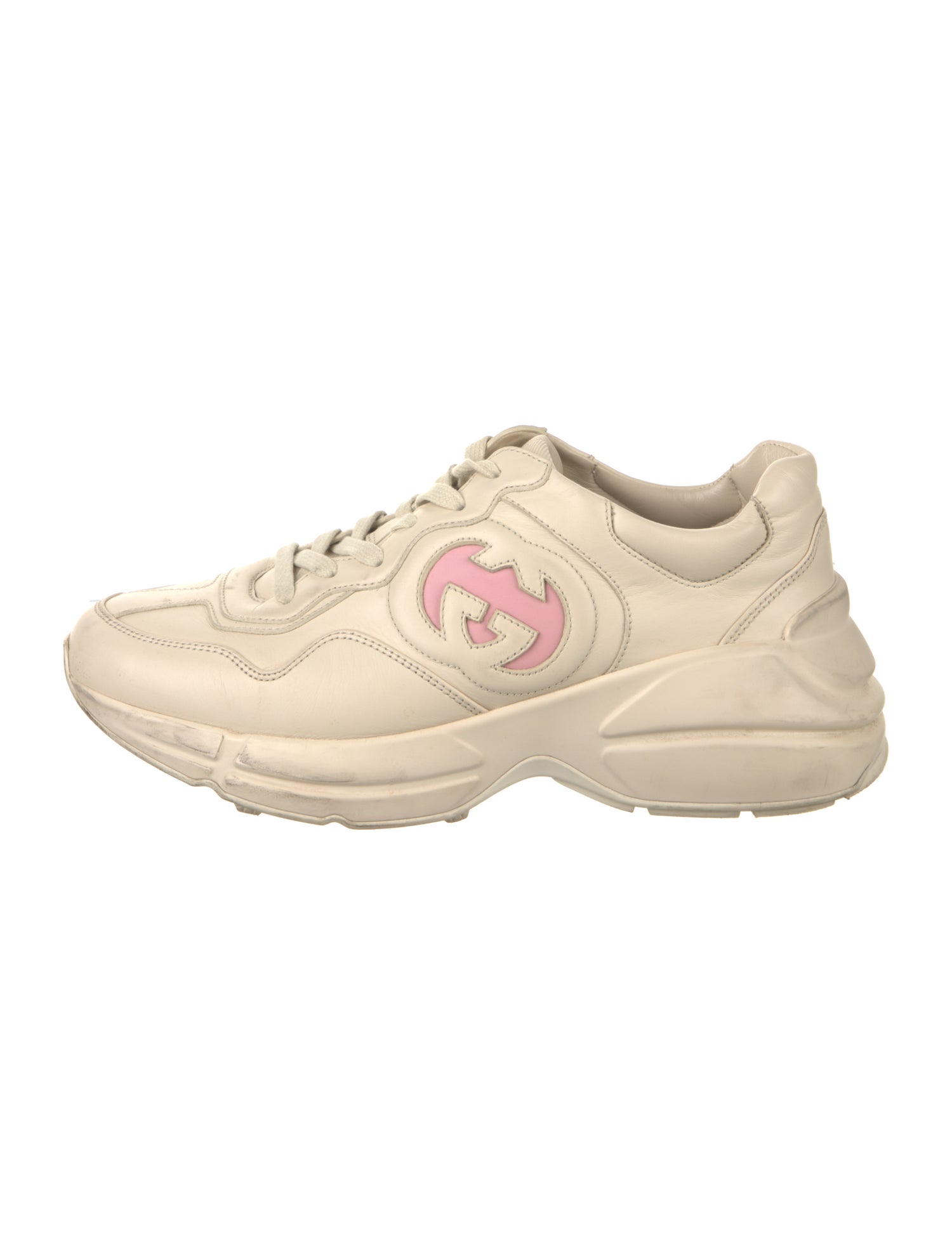 Gucci Double G Logo Leather Sneakers