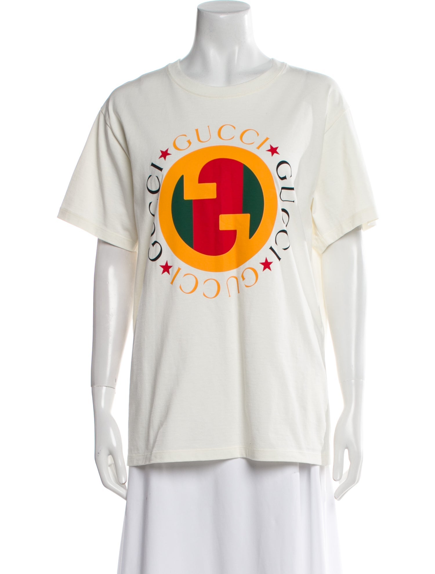 Gucci Graphic Print Crew Neck T-Shirt