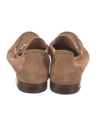 Gucci Horsebit Accent Suede Loafers