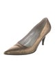 Gucci Embossed Leather Pumps
