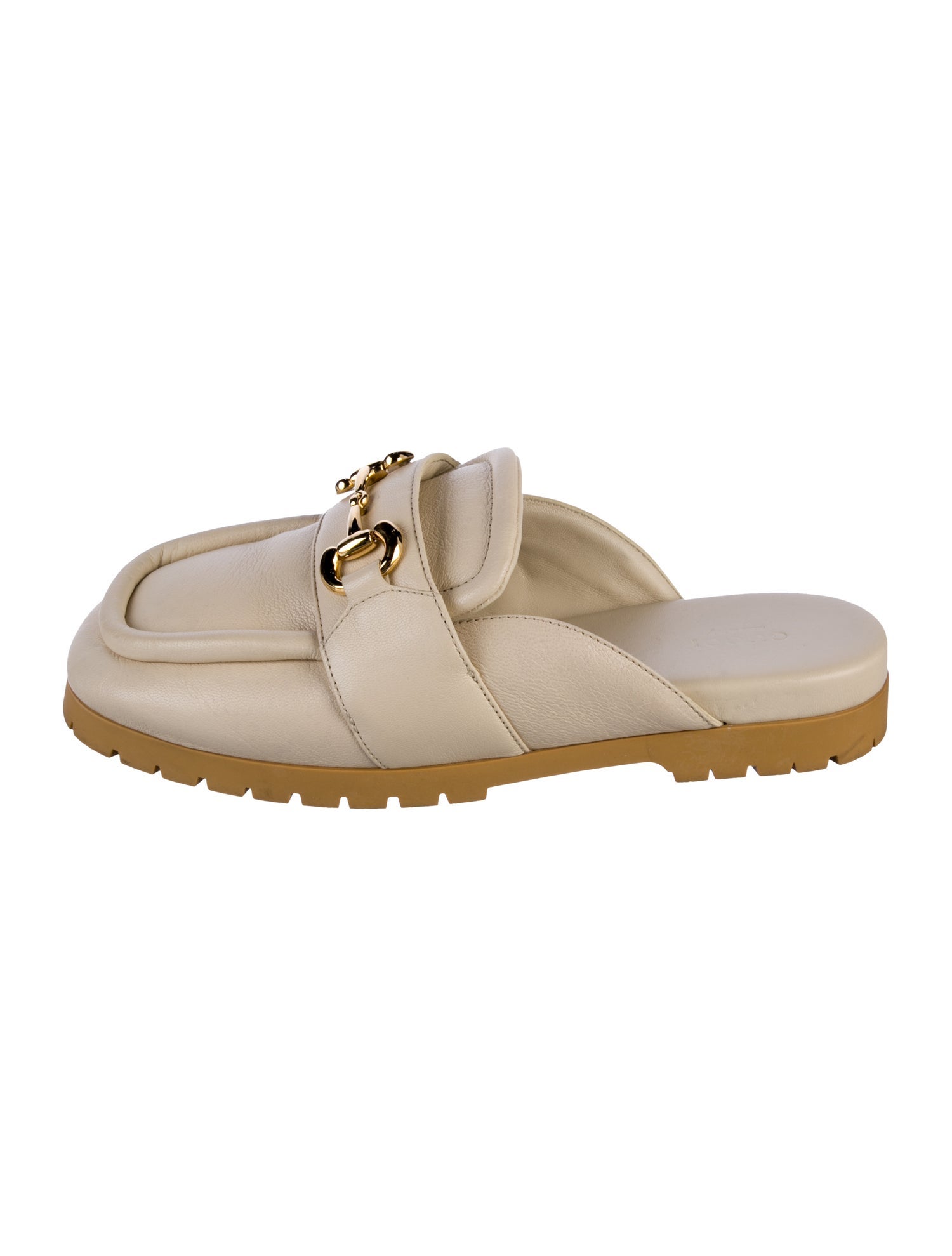 Gucci Horsebit Accent Leather Mules