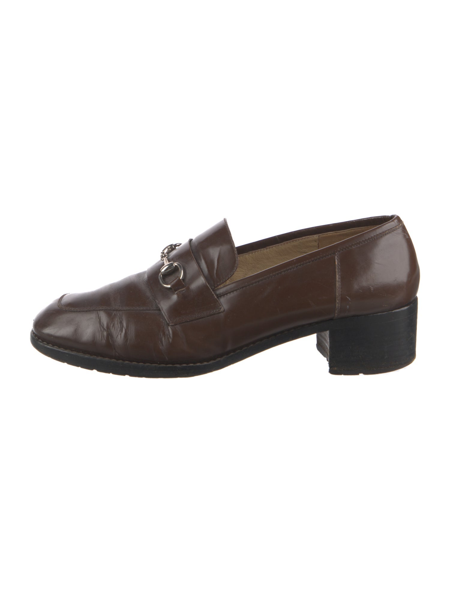Gucci Vintage Horsebit Accent Loafers