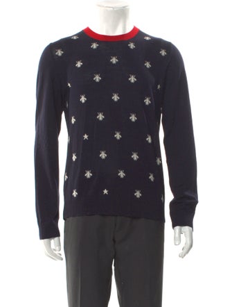 Gucci 2017 Bee Accent Pullover