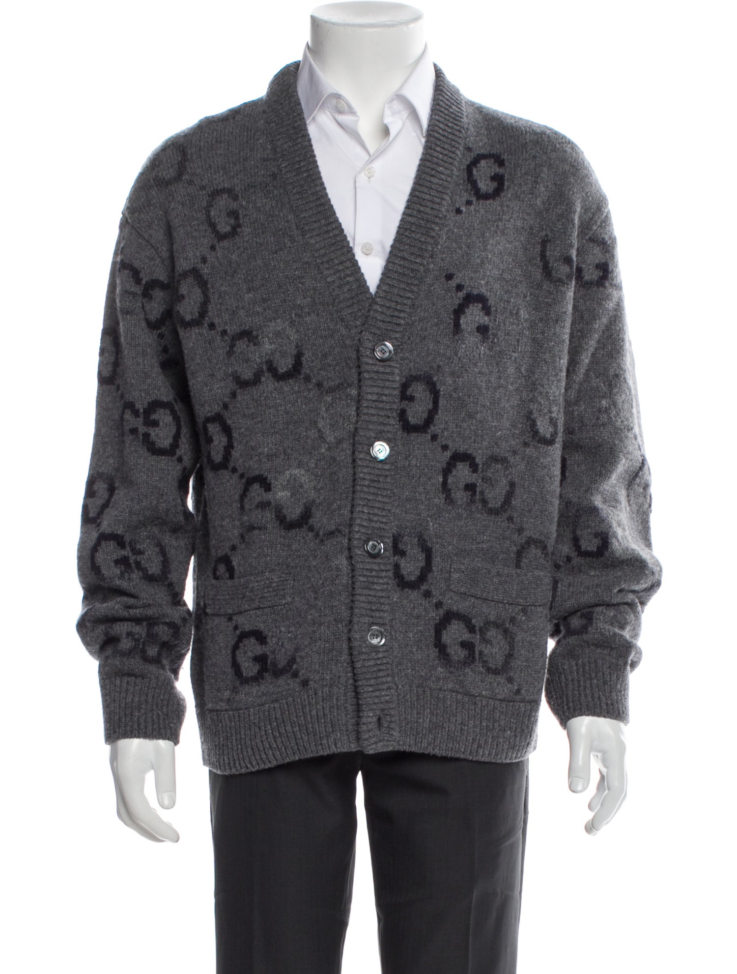 Gucci GG Supreme Wool Cardigan