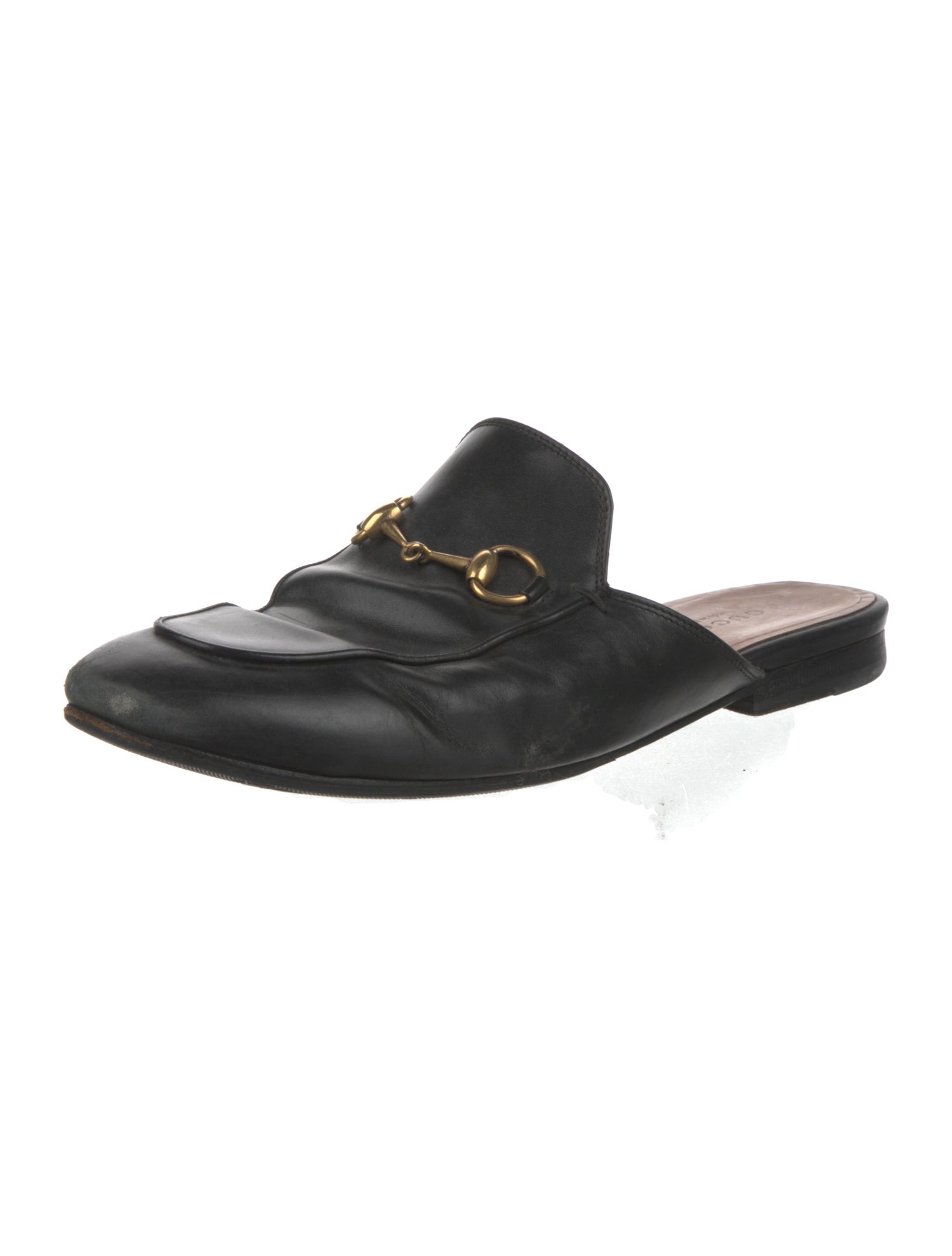 Gucci Horsebit Accent Leather Mules