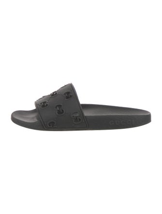 Gucci Rubber Lasercut Accents Slides