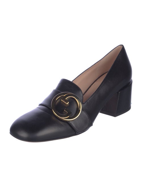 Gucci Interlocking G Logo Leather Pumps