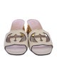 Gucci Interlocking G Logo Leather Slides