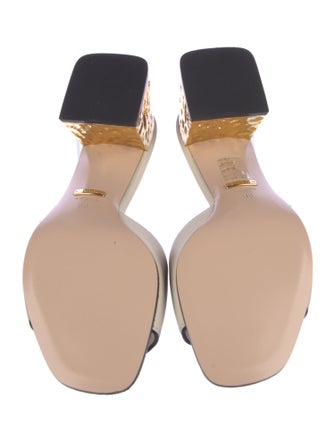 Gucci Interlocking G Logo Leather Slides