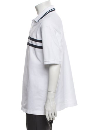 Gucci Web Accent Striped Polo Shirt