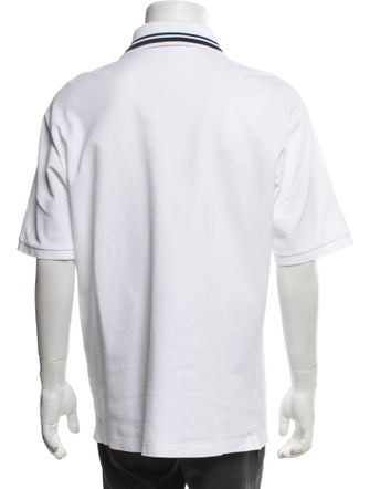 Gucci Web Accent Striped Polo Shirt