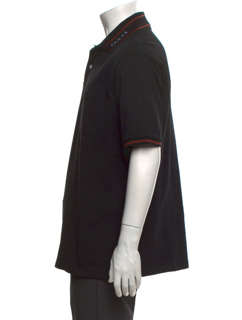 Gucci Web Accent Collar Polo Shirt