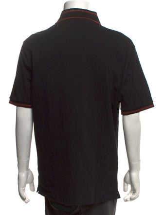 Gucci Web Accent Collar Polo Shirt