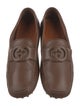 Gucci Interlocking G Logo Leather Drivers