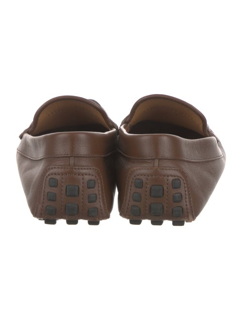 Gucci Interlocking G Logo Leather Drivers