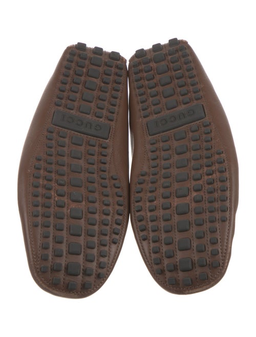 Gucci Interlocking G Logo Leather Drivers