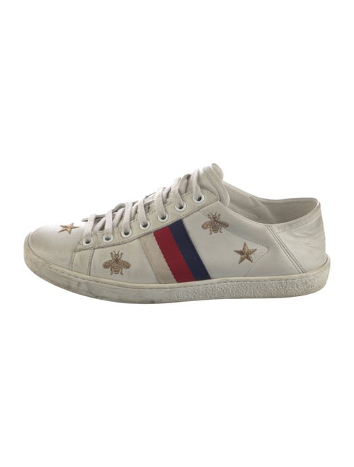 Gucci Sylvie Web Accent Leather Sneakers
