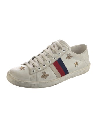 Gucci Sylvie Web Accent Leather Sneakers