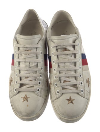 Gucci Sylvie Web Accent Leather Sneakers