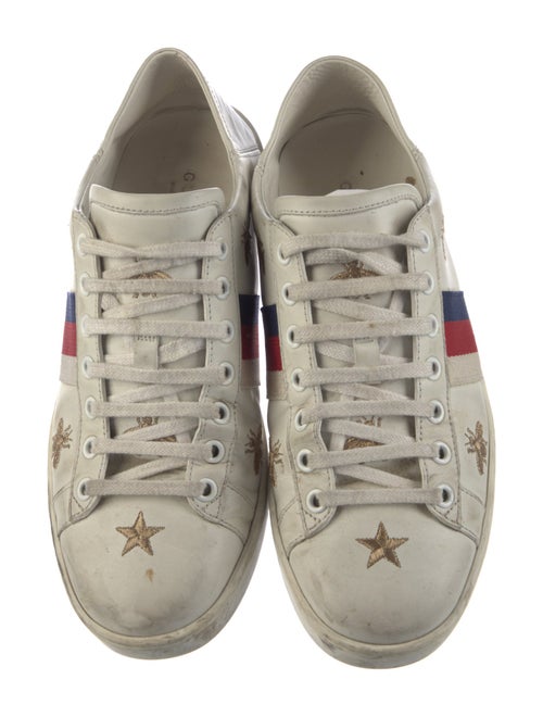 Gucci Sylvie Web Accent Leather Sneakers