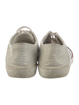 Gucci Sylvie Web Accent Leather Sneakers