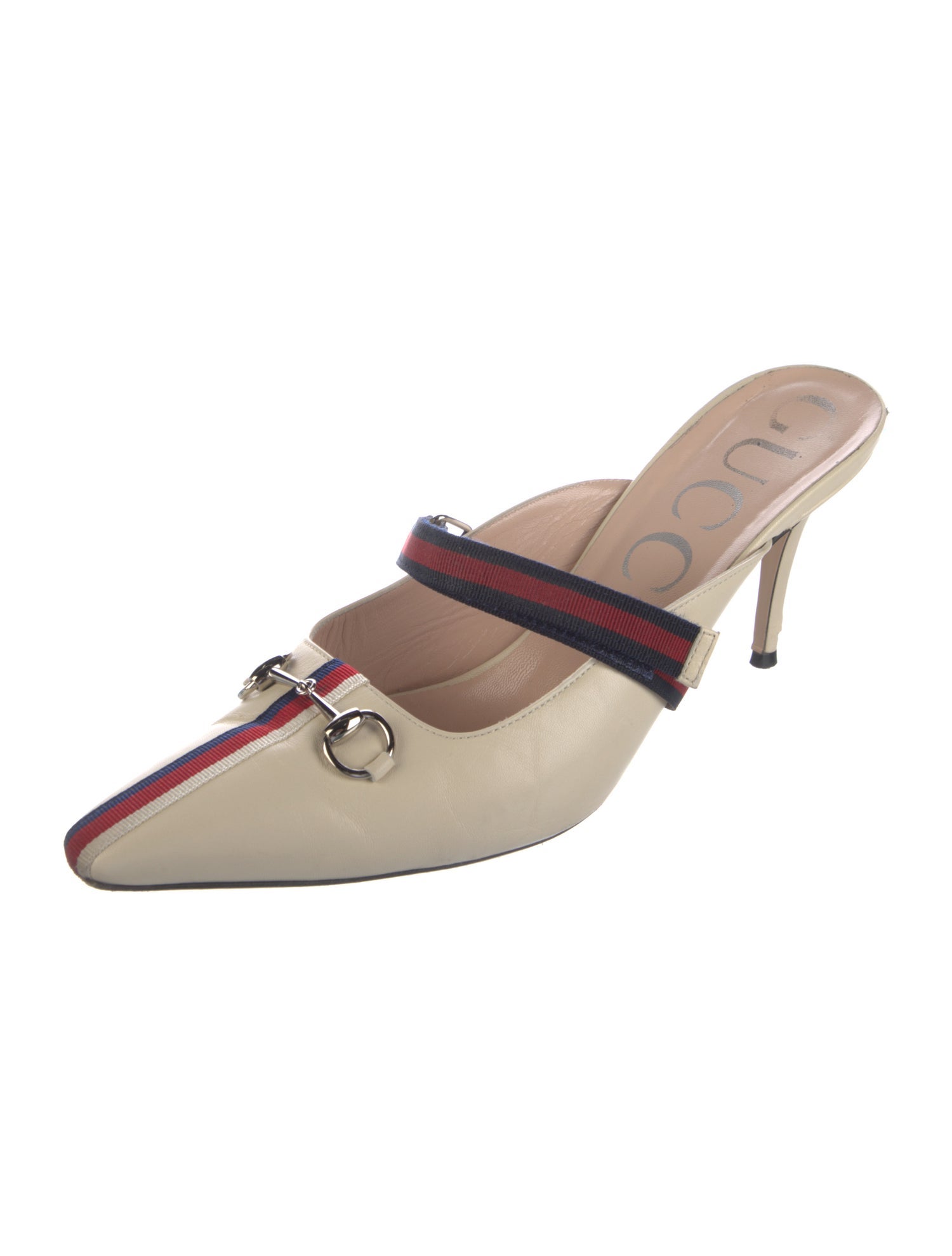 Gucci Horsebit Accent Leather Mules